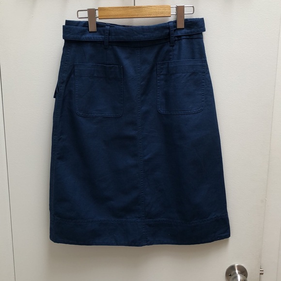Aritzia/Babaton cotton/linen skirt - fabric made in Japan - blue - size 4 - Picture 4 of 10